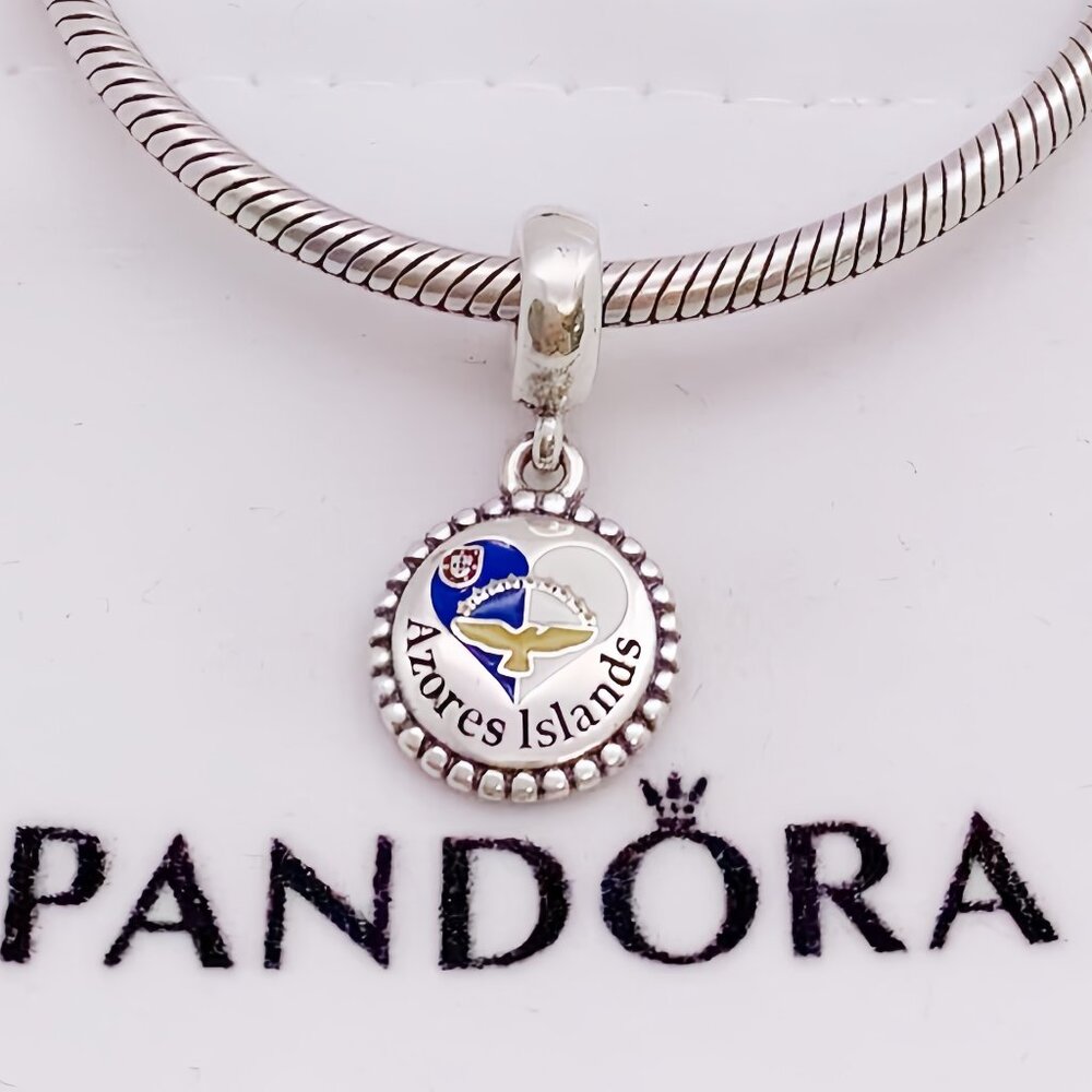 Pandora Azores Islands Flag Pendant Charm